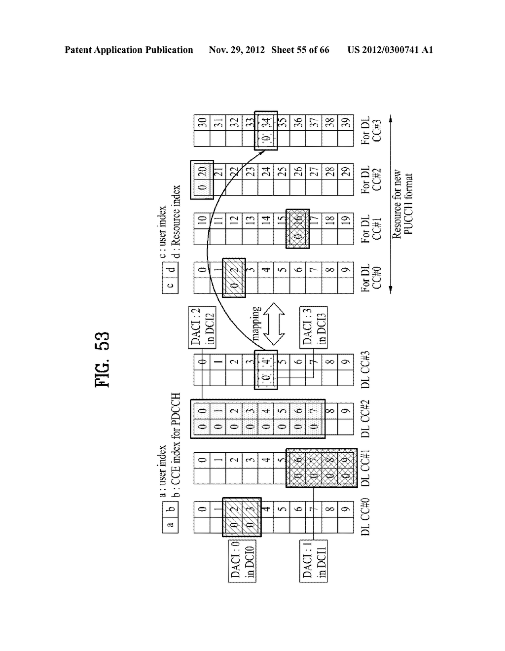 METHOD AND APPARATUS FOR TRANSMITTING CONTROL INFORMATION IN A WIRELESS     COMMUNICATION SYSTEM - diagram, schematic, and image 56