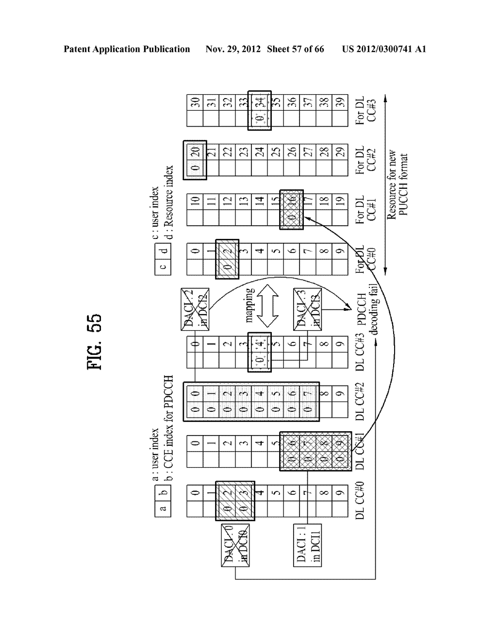 METHOD AND APPARATUS FOR TRANSMITTING CONTROL INFORMATION IN A WIRELESS     COMMUNICATION SYSTEM - diagram, schematic, and image 58