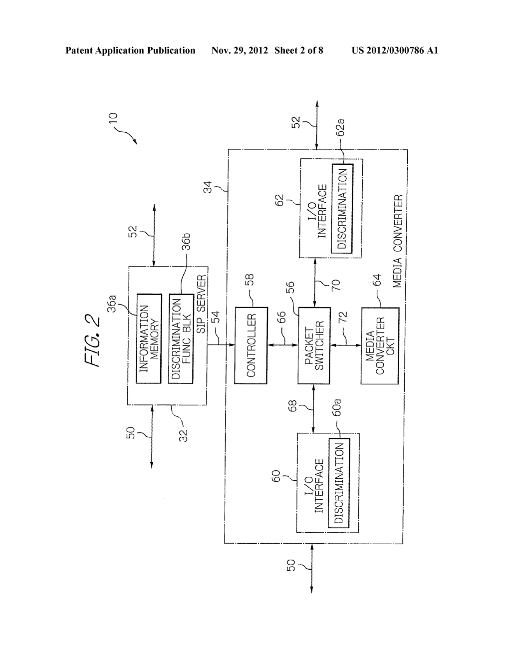 MEDIA CONVERSION DEVICE FOR INTERCONNECTING COMMUNICATION TERMINAL DEVICES     WITH MEDIA CONVERTED AND A METHOD THEREFOR - diagram, schematic, and image 03