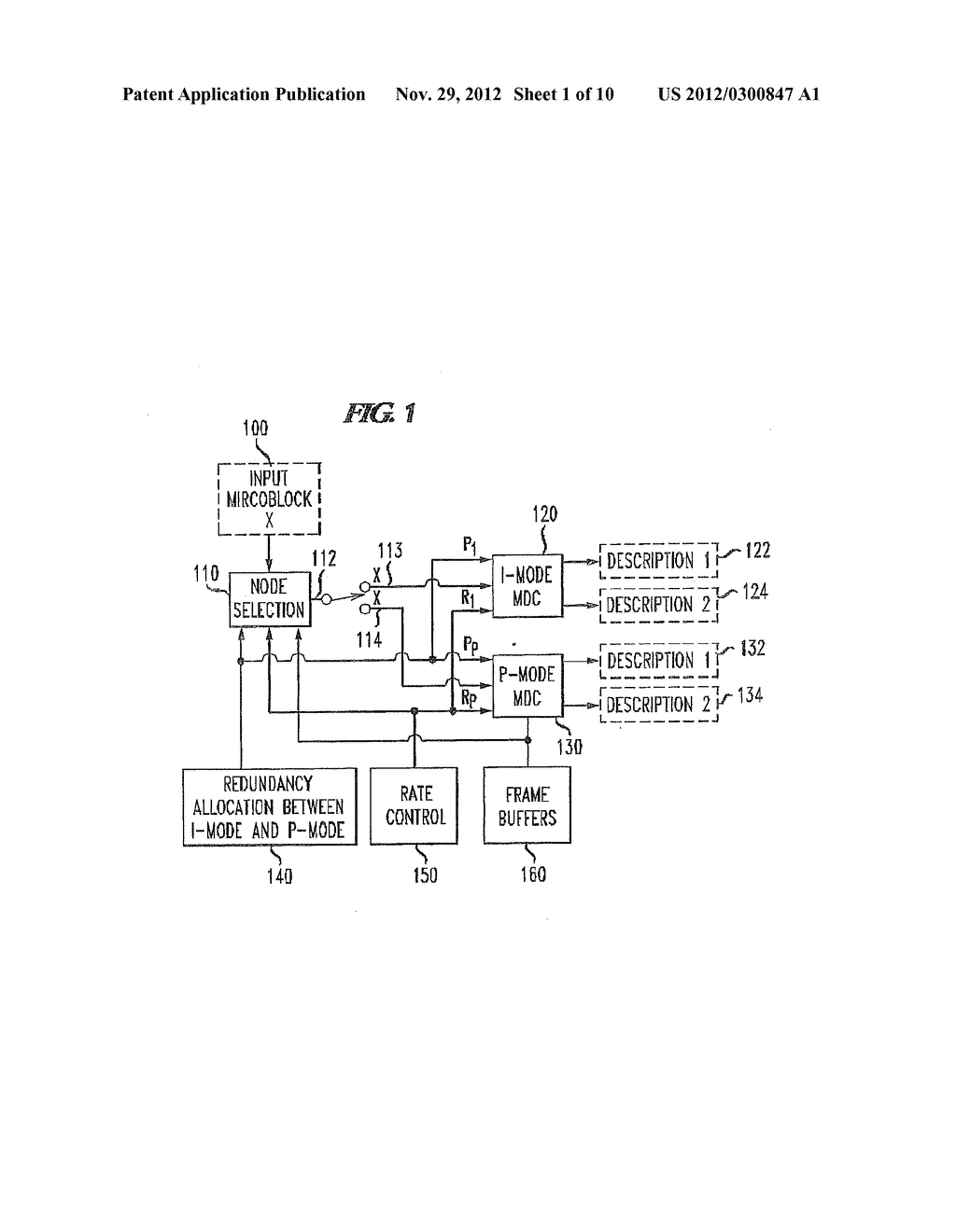 Method and Apparatus for Multiple Description Video Coding - diagram, schematic, and image 02