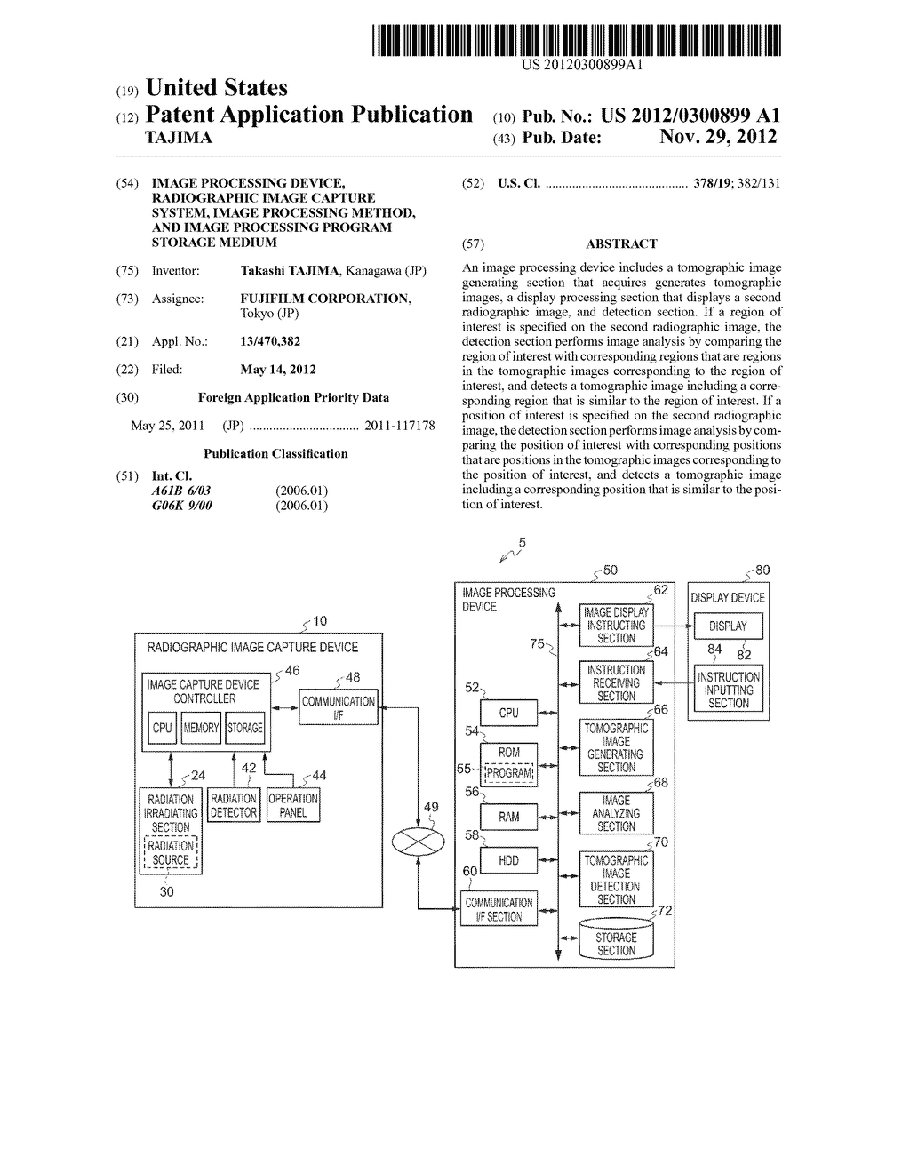 IMAGE PROCESSING DEVICE, RADIOGRAPHIC IMAGE CAPTURE SYSTEM, IMAGE     PROCESSING METHOD, AND IMAGE PROCESSING PROGRAM STORAGE MEDIUM - diagram, schematic, and image 01