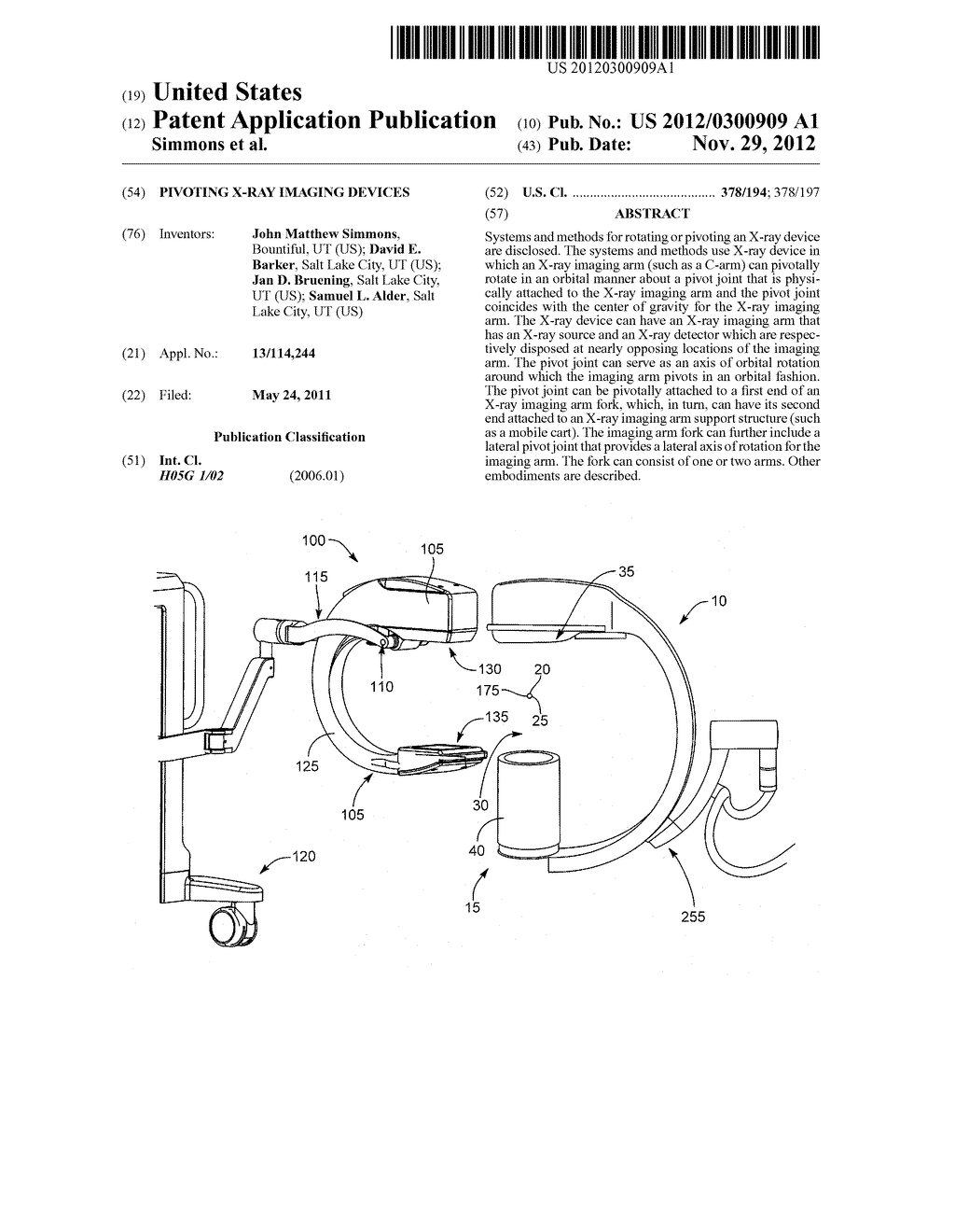 PIVOTING X-RAY IMAGING DEVICES - diagram, schematic, and image 01