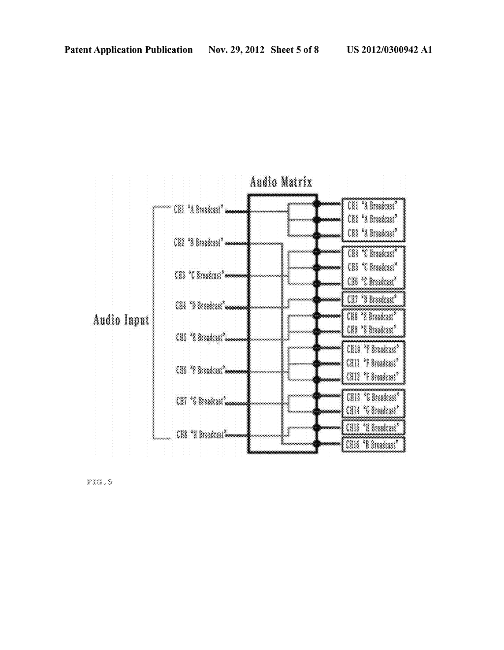 MULTI-CHANNEL BROADCASTING SYSTEM USING DIGITAL MATRIX AMPLIFIER AND     METHOD OF CONTROLLING THE SAME - diagram, schematic, and image 06