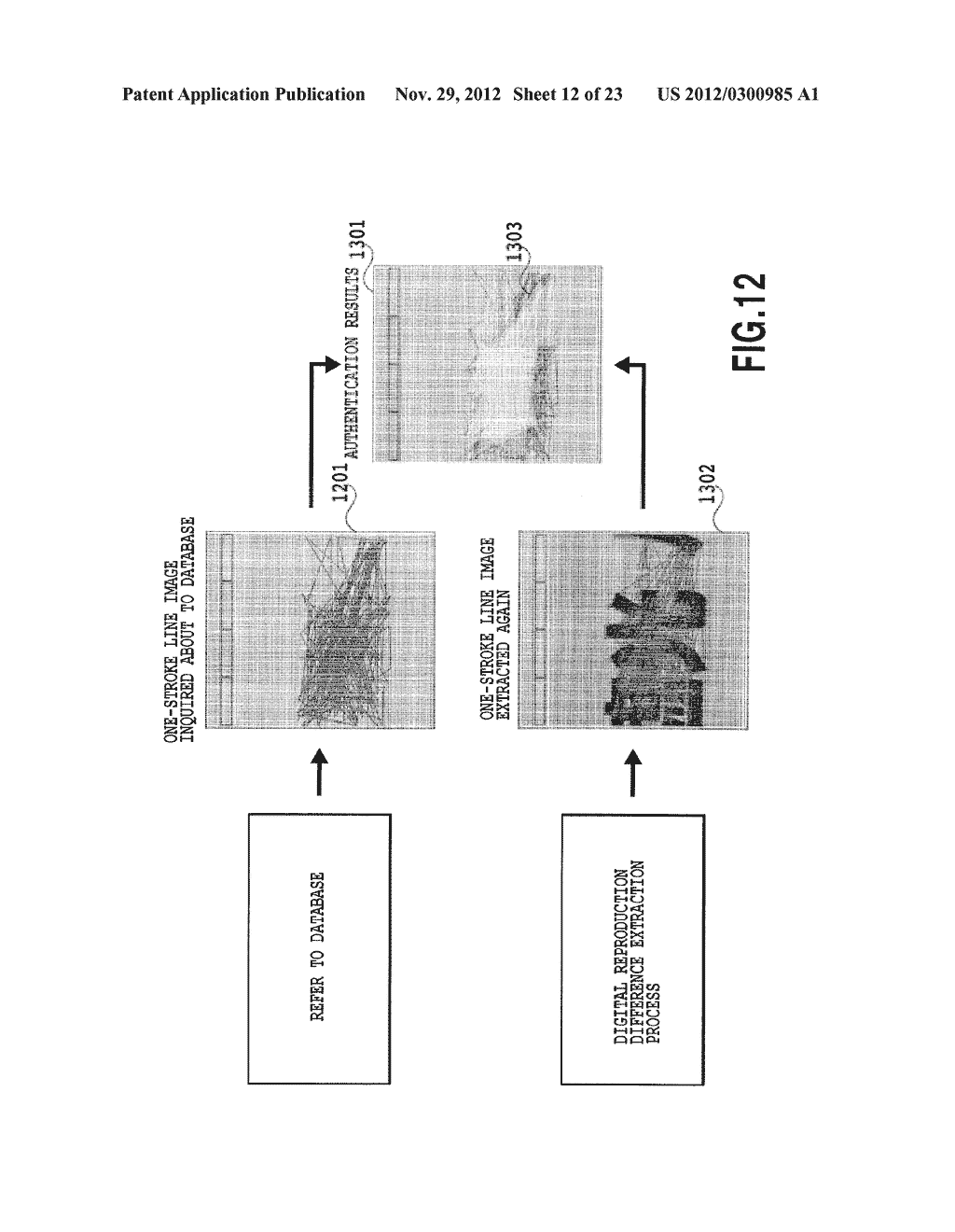 AUTHENTICATION SYSTEM, AND METHOD FOR REGISTERING AND MATCHING     AUTHENTICATION INFORMATION - diagram, schematic, and image 13