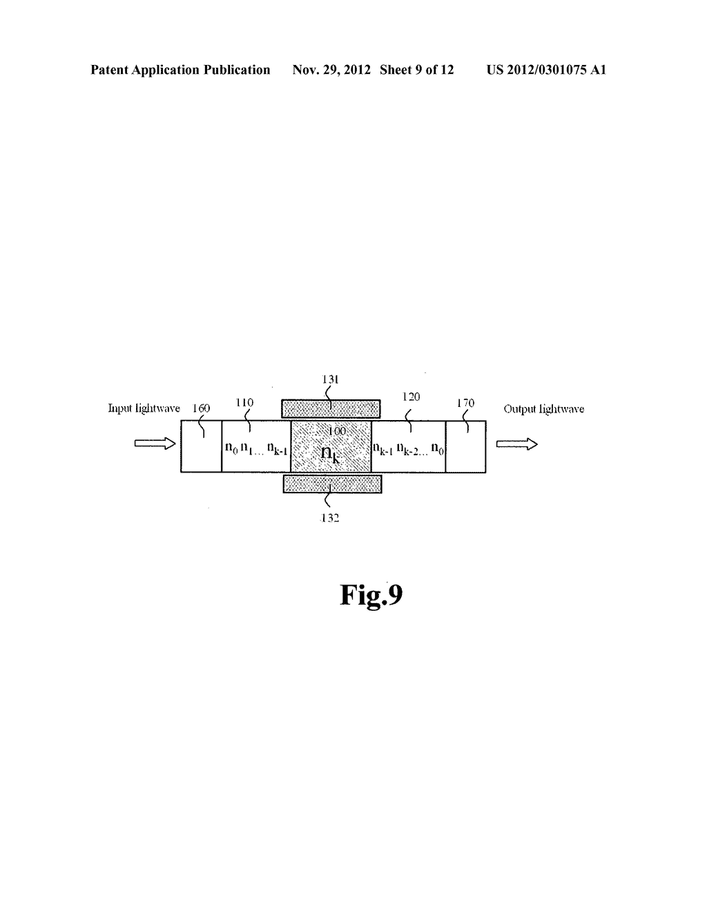 Photonic crystal band-shifiting device for dynamic control of light     transmission - diagram, schematic, and image 10