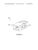 TRUE ONE PIECE HOUSING FIBER OPTIC ADAPTER diagram and image