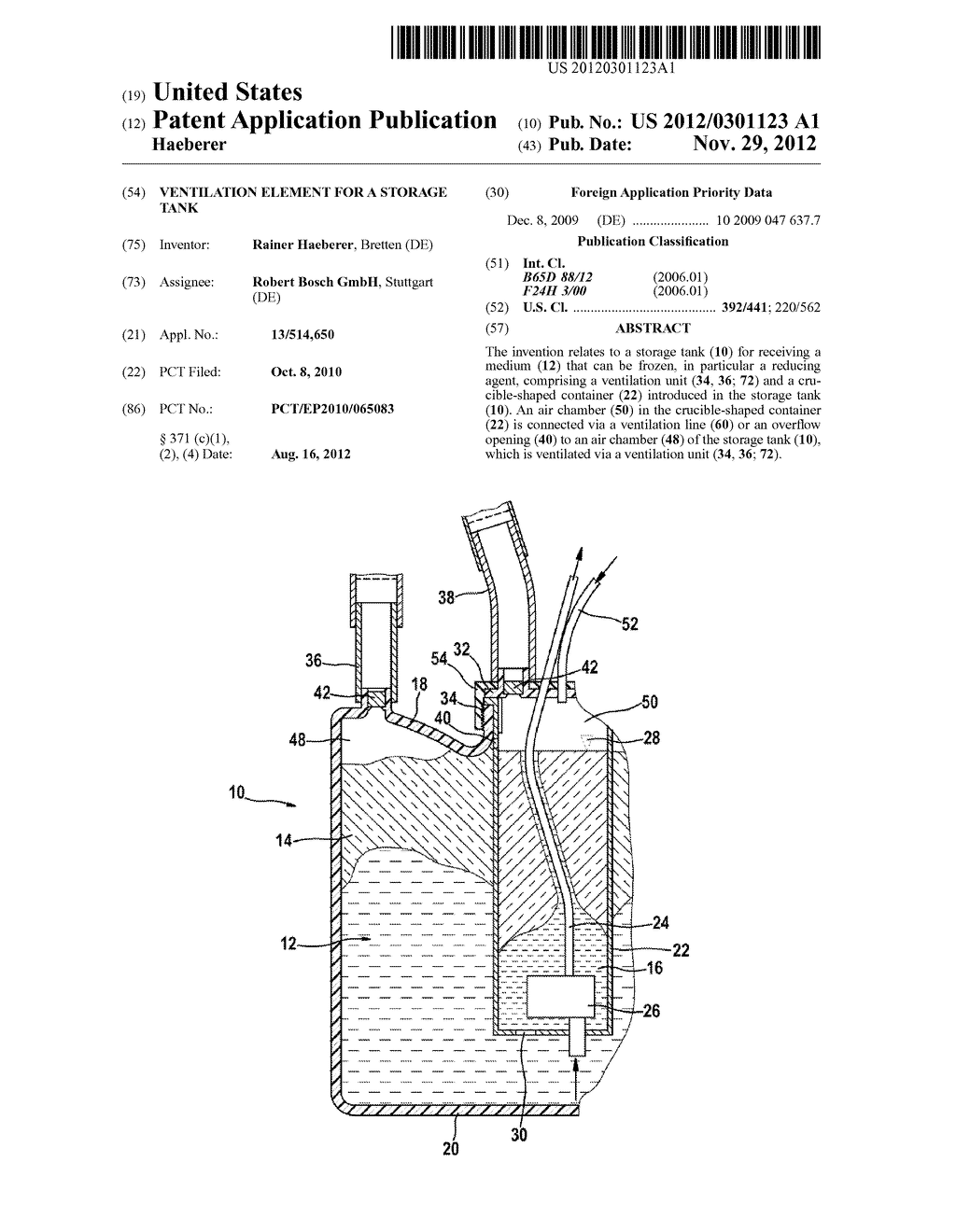 VENTILATION ELEMENT FOR A STORAGE TANK - diagram, schematic, and image 01