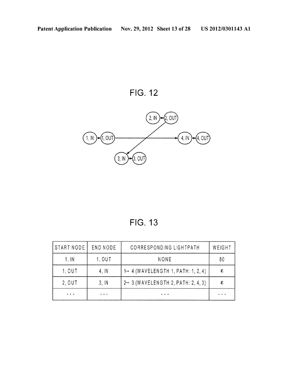 APPARATUS AND METHOD FOR SETTING AN OPTICAL PATH IN AN OPTICAL NETWORK - diagram, schematic, and image 14