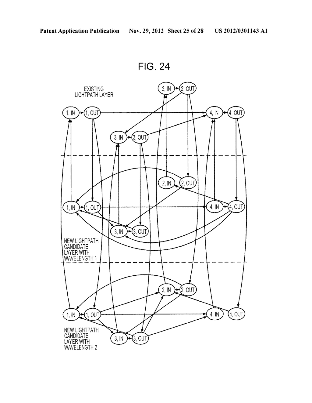 APPARATUS AND METHOD FOR SETTING AN OPTICAL PATH IN AN OPTICAL NETWORK - diagram, schematic, and image 26