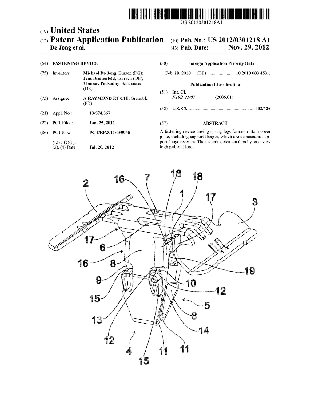 FASTENING DEVICE - diagram, schematic, and image 01