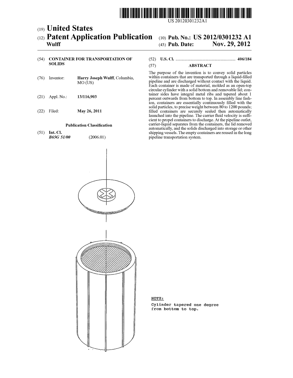 Container for transportation of solids - diagram, schematic, and image 01