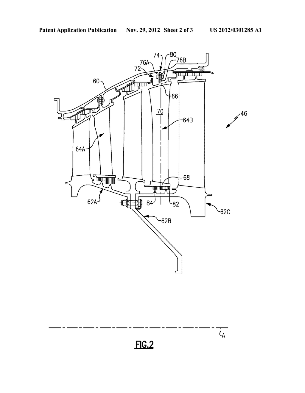 CERAMIC MATRIX COMPOSITE VANE STRUCTURES FOR A GAS TURBINE ENGINE TURBINE - diagram, schematic, and image 03