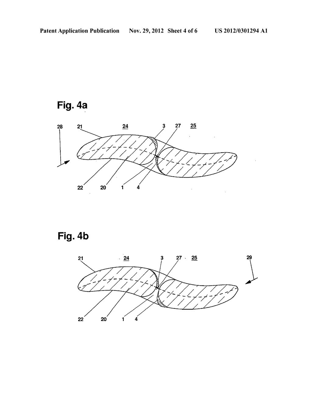 TURBINE BLADE FOR A WATER TURBINE WITH BI-DIRECTIONAL FLOW - diagram, schematic, and image 05