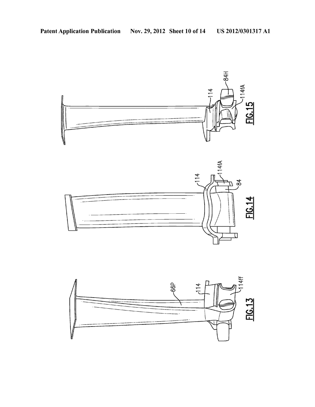 HYBRID ROTOR DISK ASSEMBLY WITH CERAMIC MATRIX COMPOSITES PLATFORM FOR A     GAS TURBINE ENGINE - diagram, schematic, and image 11