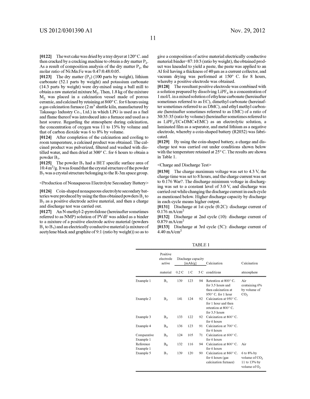 METHOD FOR MANUFACTURING A LITHIUM COMPLEX METAL OXIDE - diagram, schematic, and image 12