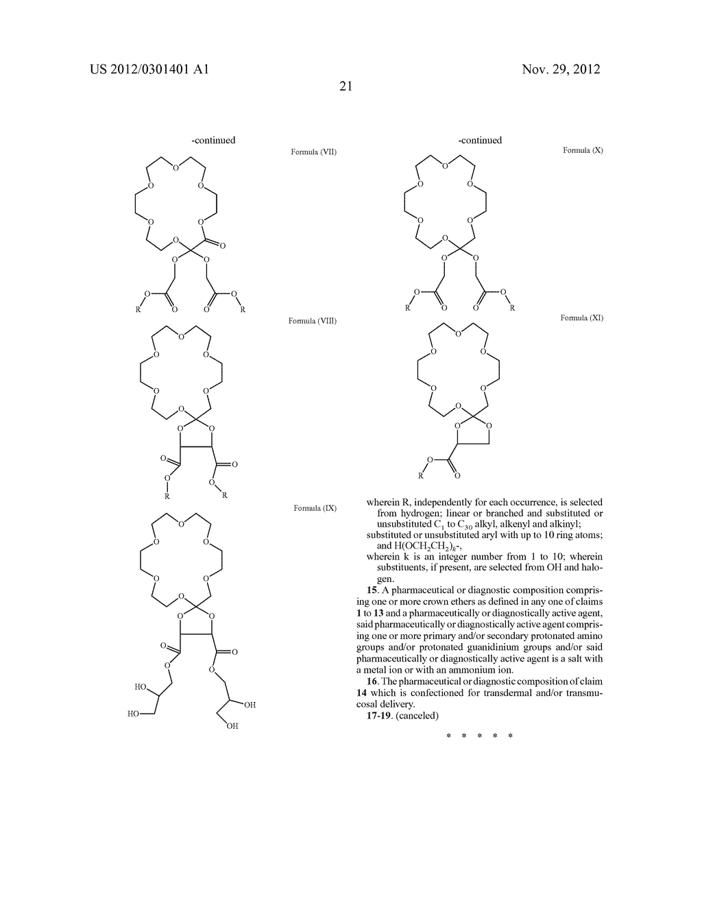 ORTHOESTER DERIVATIVES OF CROWN ETHERS AS CARRIERS FOR PHARMACEUTICAL AND     DIAGNOSTIC COMPOSITIONS - diagram, schematic, and image 22