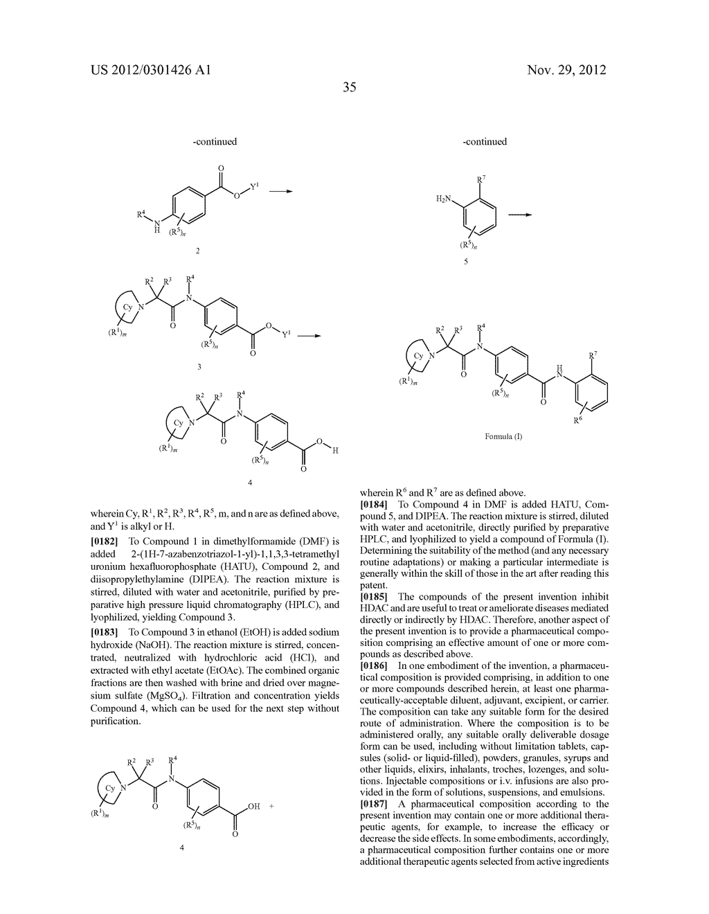 ALKANOYLAMINO BENZAMIDE ANILINE HDAC INHIBITOR COMPOUNDS - diagram, schematic, and image 36