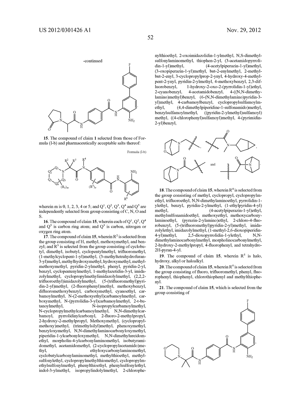 ALKANOYLAMINO BENZAMIDE ANILINE HDAC INHIBITOR COMPOUNDS - diagram, schematic, and image 53