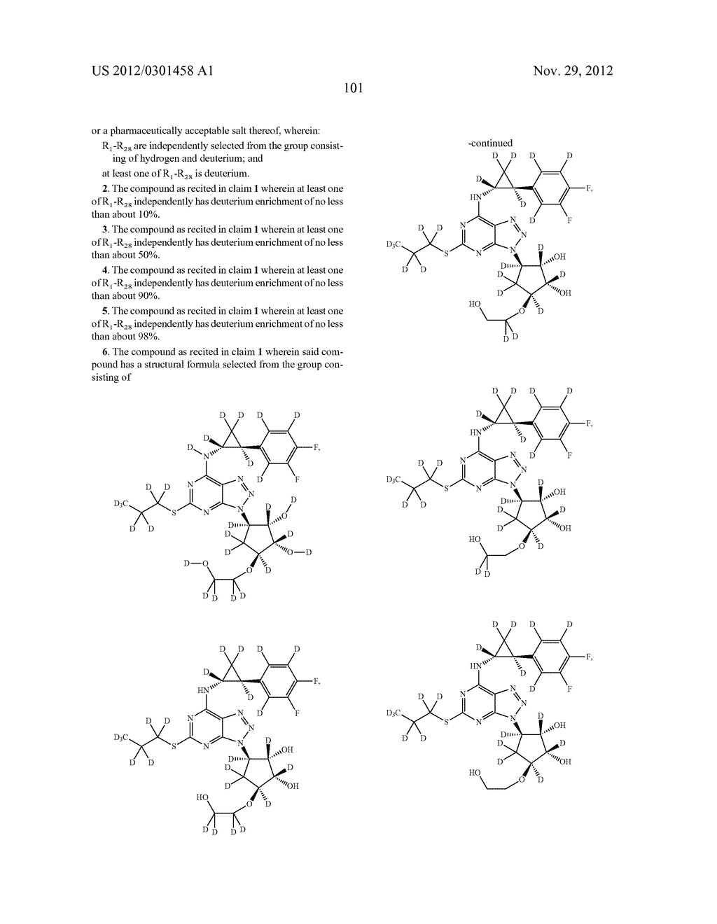 CYCLOPROPYL MODULATORS OF P2Y12 RECEPTOR - diagram, schematic, and image 102