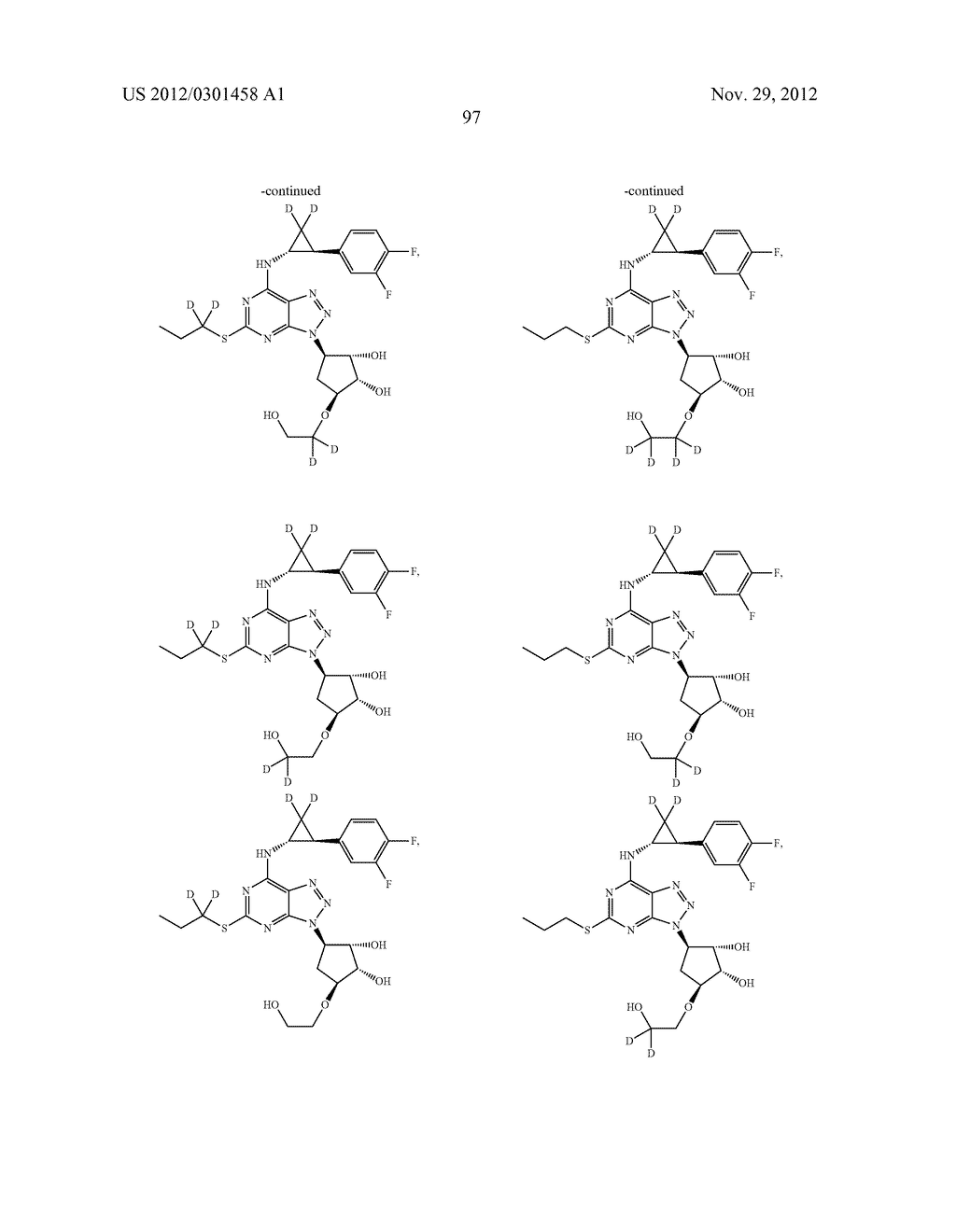 CYCLOPROPYL MODULATORS OF P2Y12 RECEPTOR - diagram, schematic, and image 98