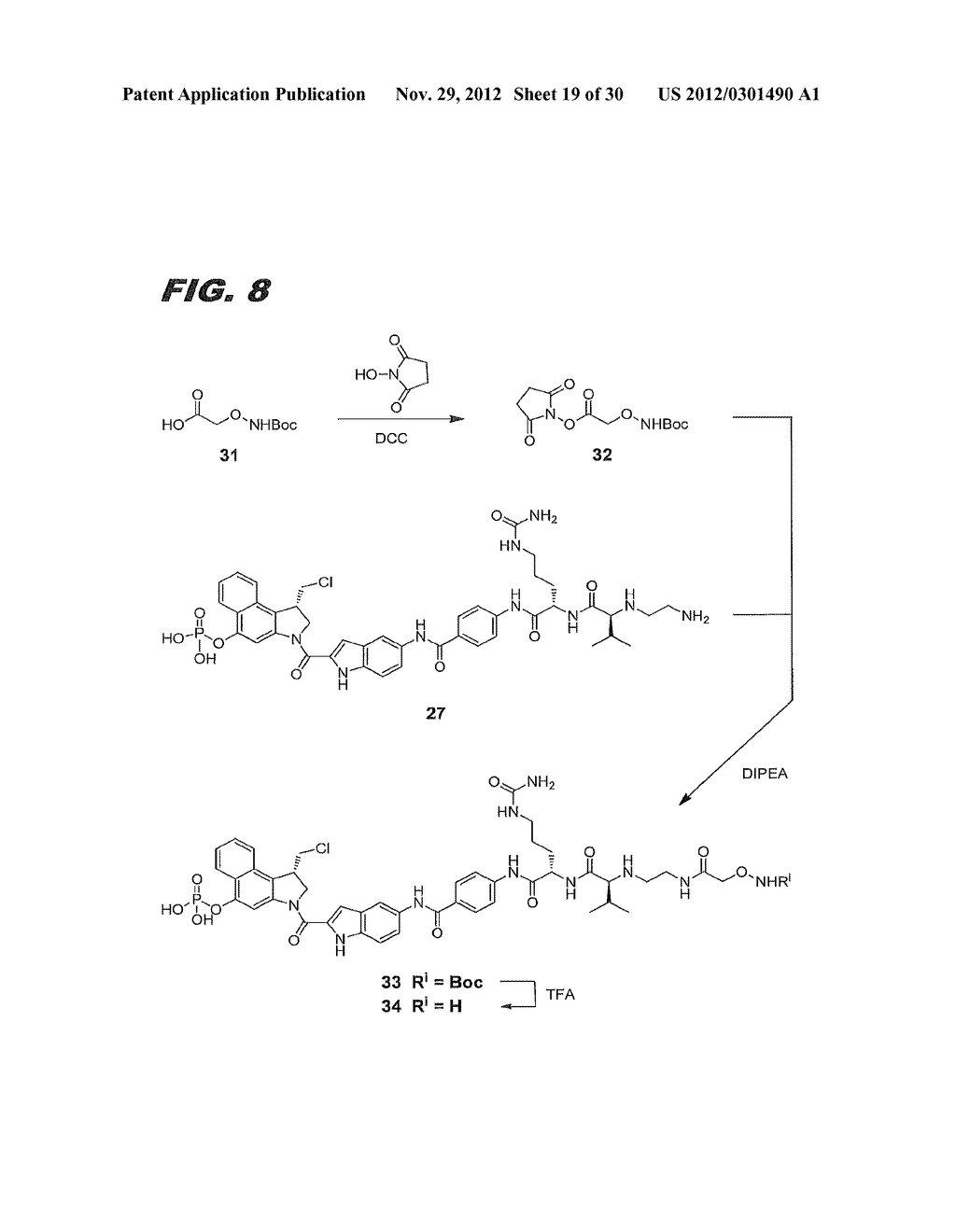 IMMUNOCONJUGATES, COMPOSITIONS FOR MAKING THEM, AND METHODS OF MAKING AND     USE - diagram, schematic, and image 20