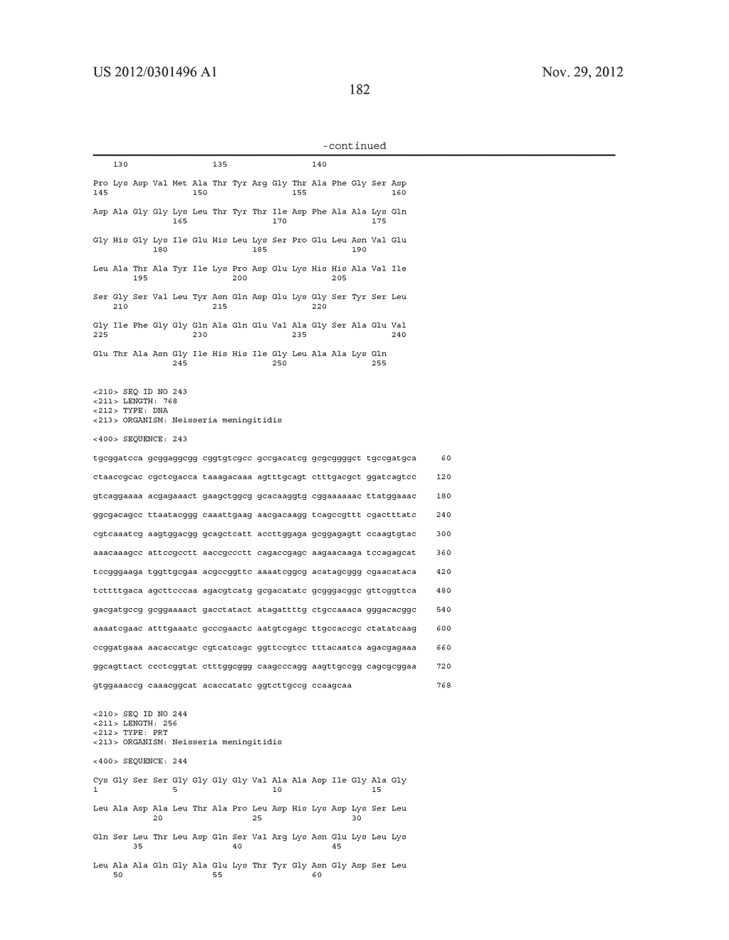 NOVEL IMMUNOGENIC COMPOSITIONS FOR THE PREVENTION AND TREATMENT OF     MENINGOCOCCAL DISEASE - diagram, schematic, and image 203