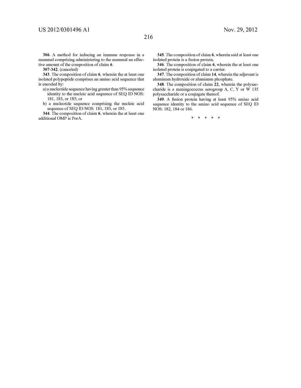 NOVEL IMMUNOGENIC COMPOSITIONS FOR THE PREVENTION AND TREATMENT OF     MENINGOCOCCAL DISEASE - diagram, schematic, and image 237