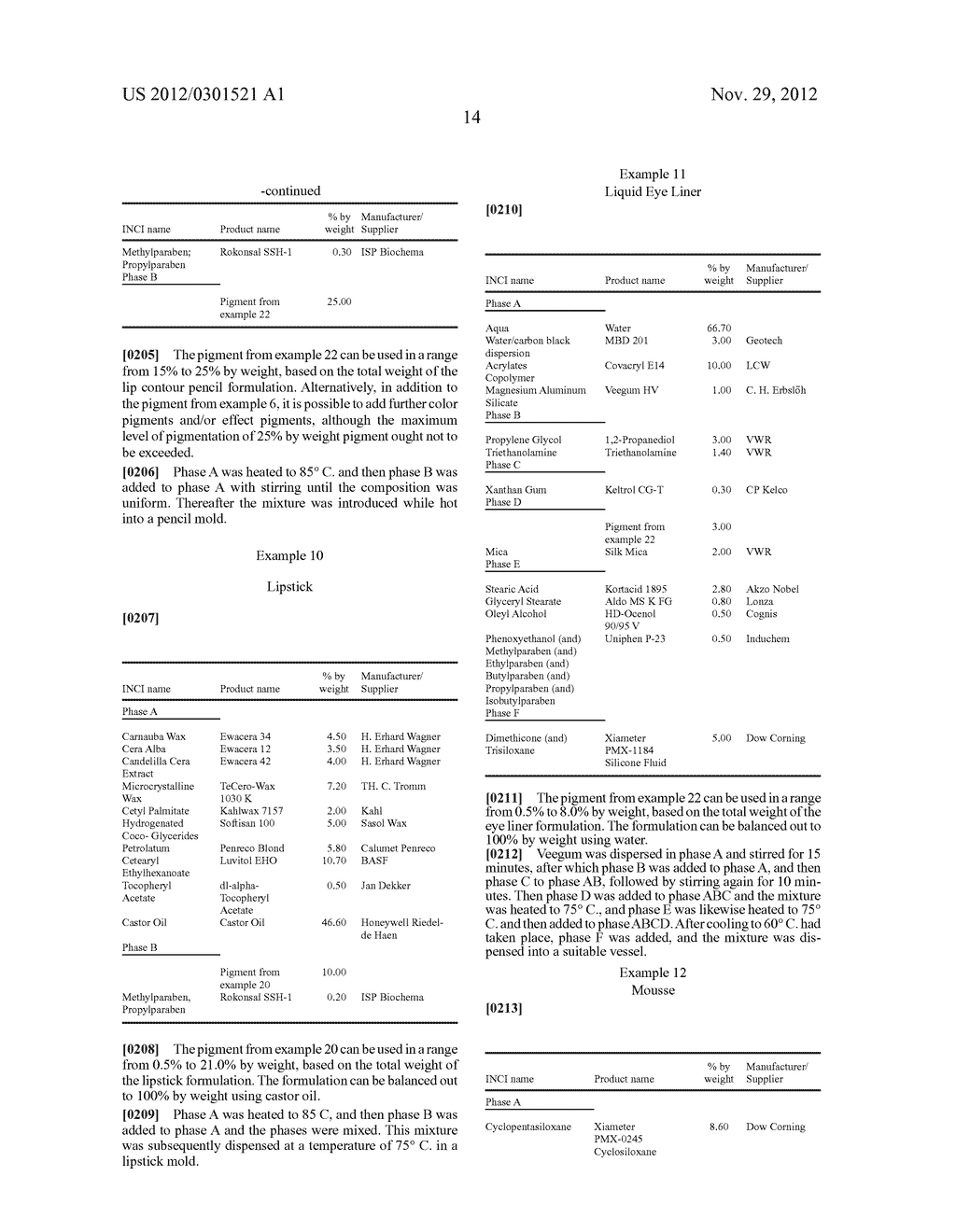 Cosmetic Formulations Comprising High Gloss Non-Metallic Silver-Colored     Pigments - diagram, schematic, and image 17