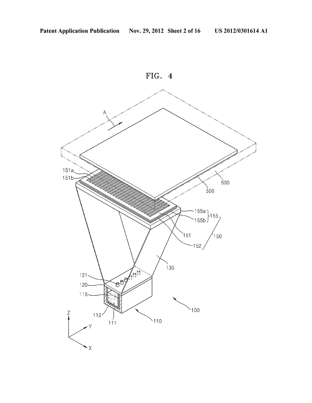 Organic Layer Deposition Apparatus, Frame Sheet Assembly for the Organic     Layer Deposition Apparatus, and Method of Manufacturing Organic Light     Emitting Display Device Using the Frame Sheet Assembly - diagram, schematic, and image 03