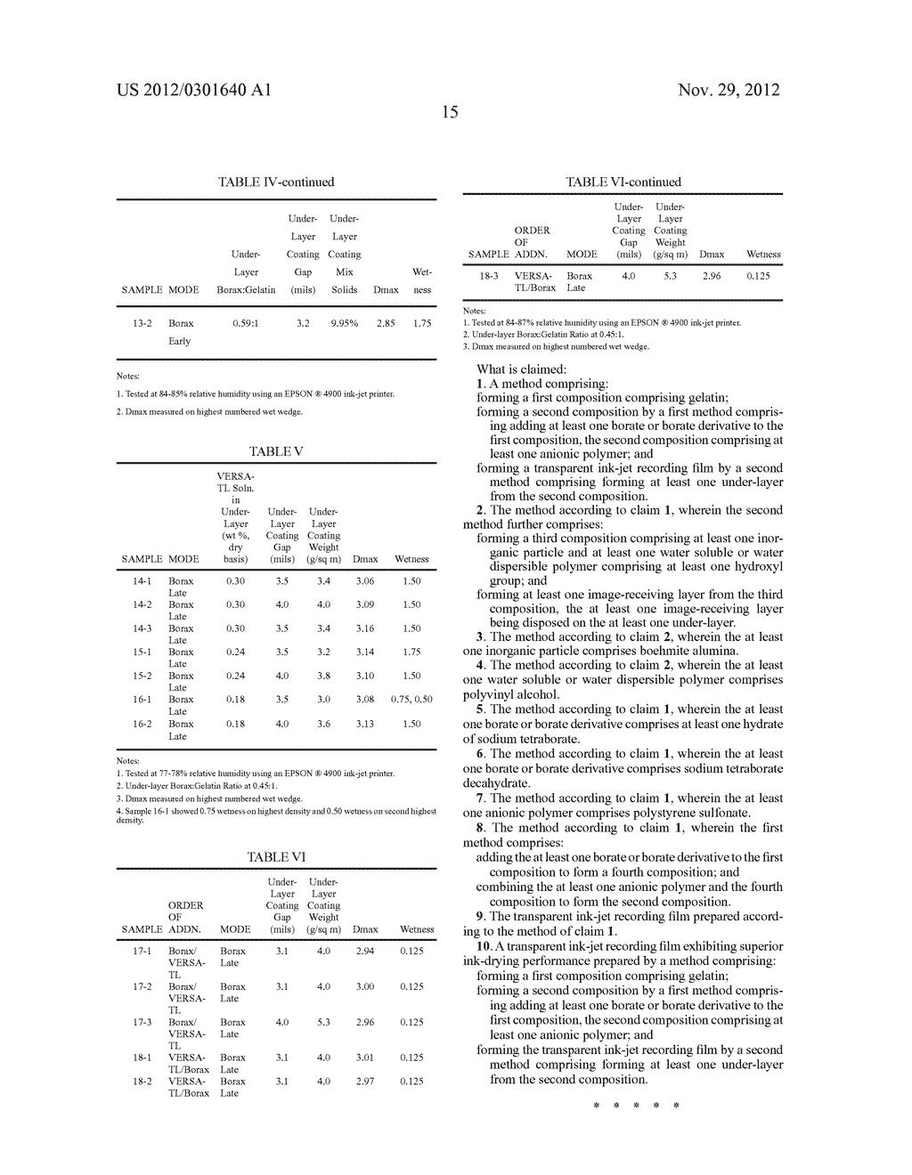 TRANSPARENT INK-JET RECORDING FILMS, COMPOSITIONS, AND METHODS - diagram, schematic, and image 16