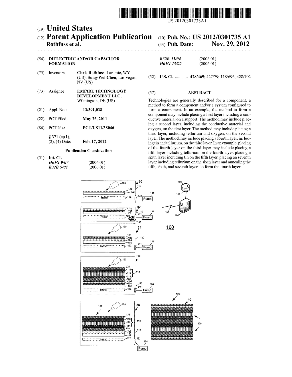 DIELECTRIC AND/OR CAPACITOR FORMATION - diagram, schematic, and image 01