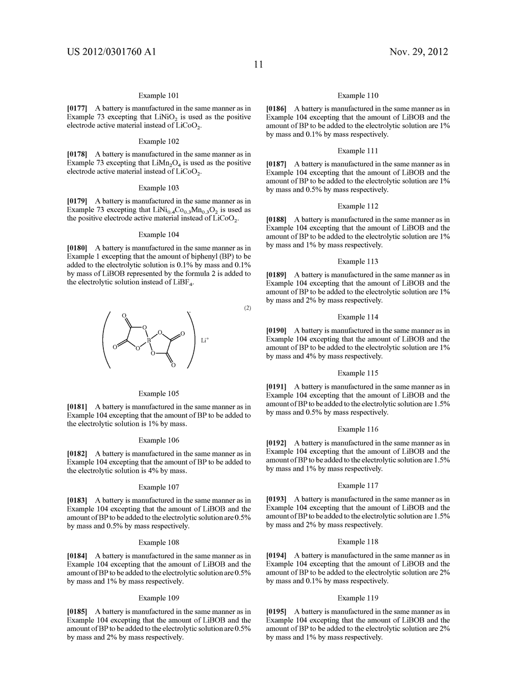 NONAQUEOUS ELECTROLYTE SECONDARY BATTERY WITH AN ELECTROLYTE INCLUDING A     LITHIUM BORON COMPOUND - diagram, schematic, and image 31