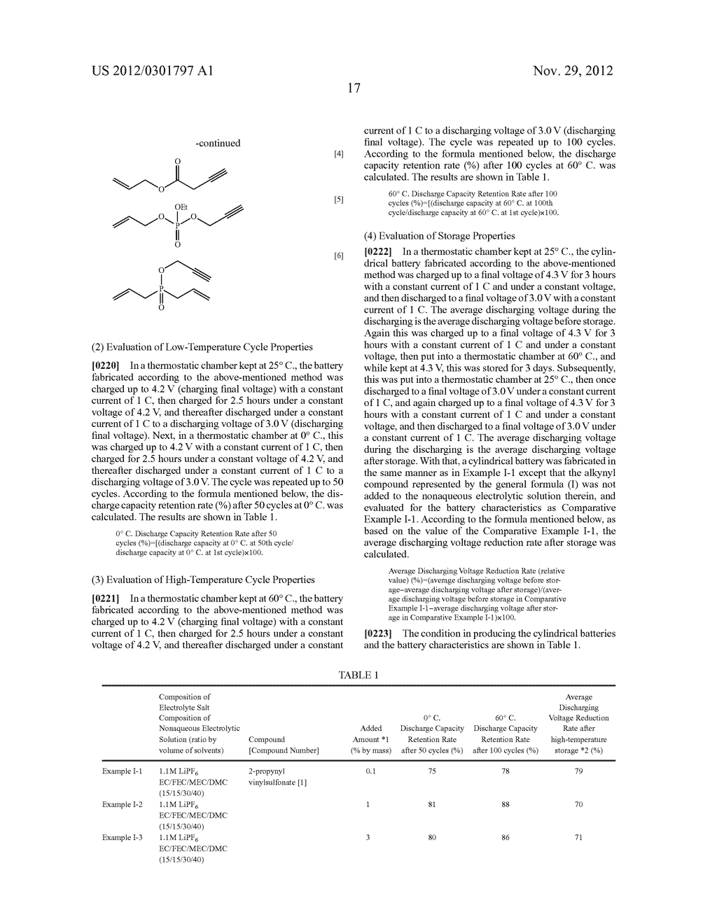 NON-AQUEOUS ELECTROLYTIC SOLUTION, ELECTROCHEMICAL ELEMENT USING SAME, AND     ALKYNYL COMPOUND USED THEREFOR - diagram, schematic, and image 18