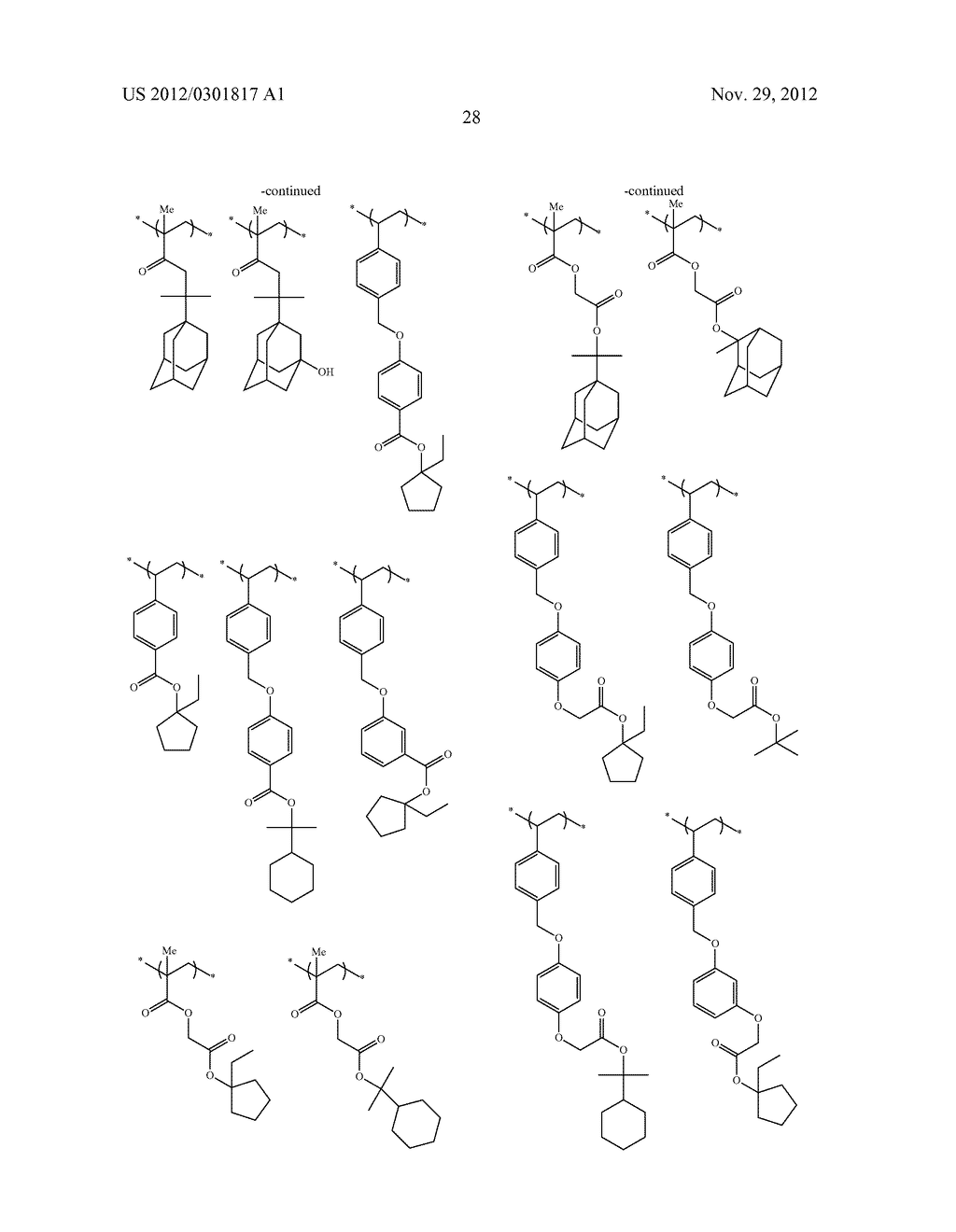 ACTINIC RAY-SENSITIVE OR RADIATION-SENSITIVE RESIN COMPOSITION, RESIST     FILM USING THE COMPOSITION AND PATTERN FORMING METHOD - diagram, schematic, and image 29
