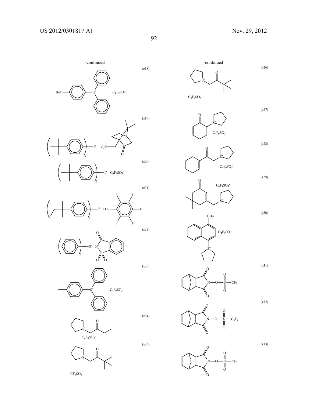 ACTINIC RAY-SENSITIVE OR RADIATION-SENSITIVE RESIN COMPOSITION, RESIST     FILM USING THE COMPOSITION AND PATTERN FORMING METHOD - diagram, schematic, and image 93