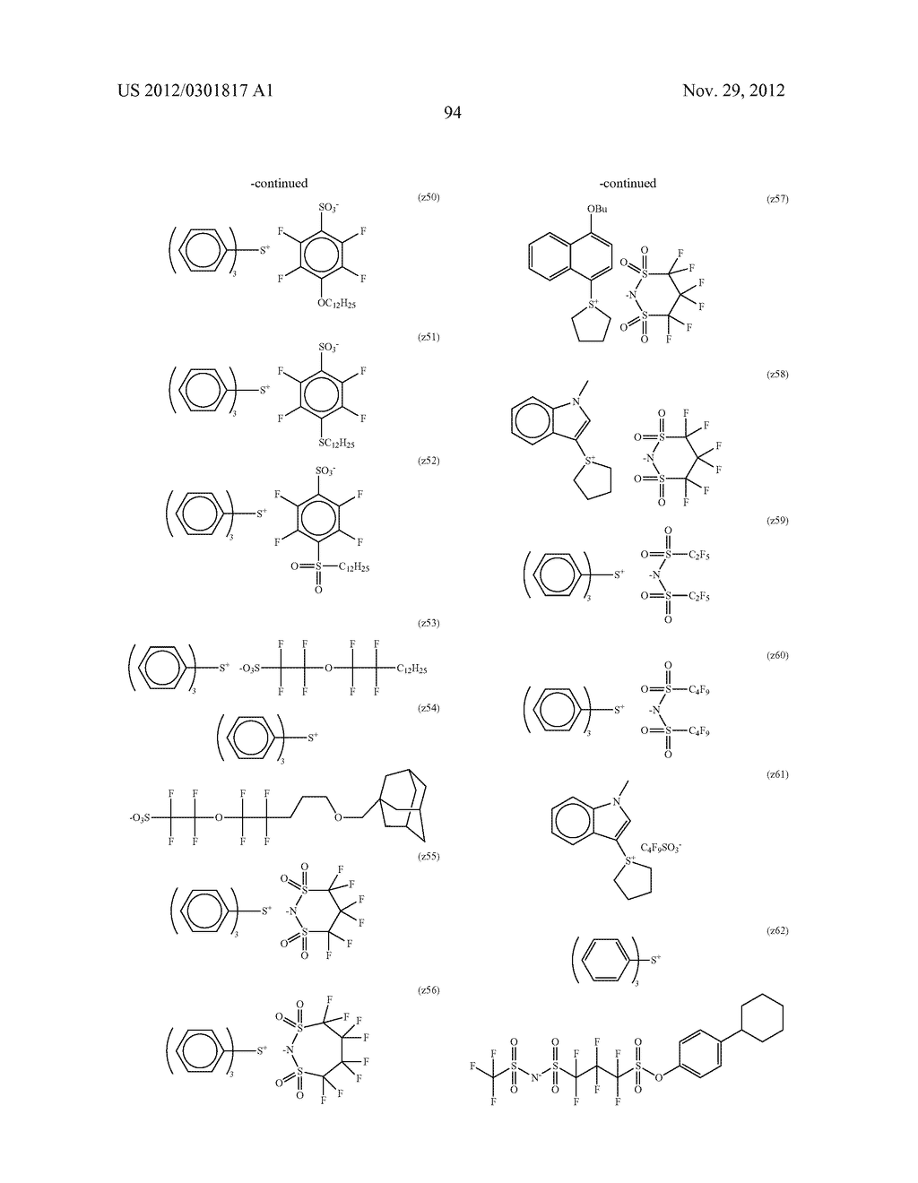 ACTINIC RAY-SENSITIVE OR RADIATION-SENSITIVE RESIN COMPOSITION, RESIST     FILM USING THE COMPOSITION AND PATTERN FORMING METHOD - diagram, schematic, and image 95