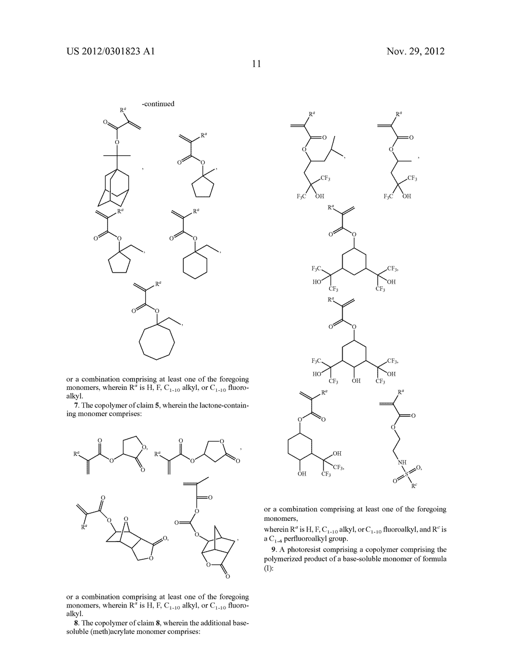 POLYMER COMPOSITION AND PHOTORESIST COMPRISING THE POLYMER - diagram, schematic, and image 13