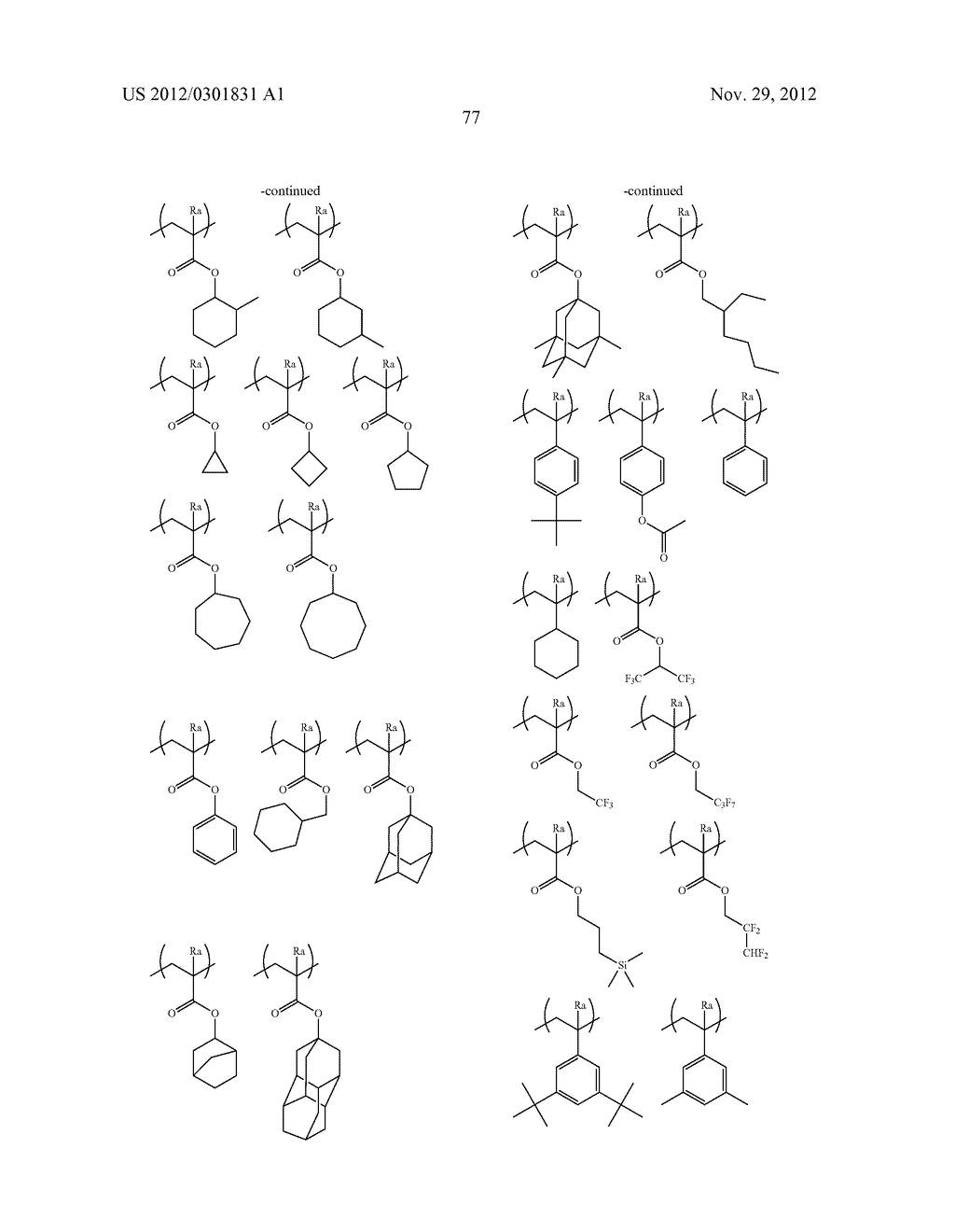 ACTINIC RAY-SENSITIVE OR RADIATION-SENSITIVE RESIN COMPOSITION, AND RESIST     FILM AND PATTERN FORMING METHOD USING THE SAME - diagram, schematic, and image 79