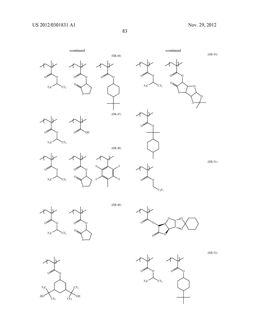 ACTINIC RAY-SENSITIVE OR RADIATION-SENSITIVE RESIN COMPOSITION, AND RESIST     FILM AND PATTERN FORMING METHOD USING THE SAME - diagram, schematic, and image 85