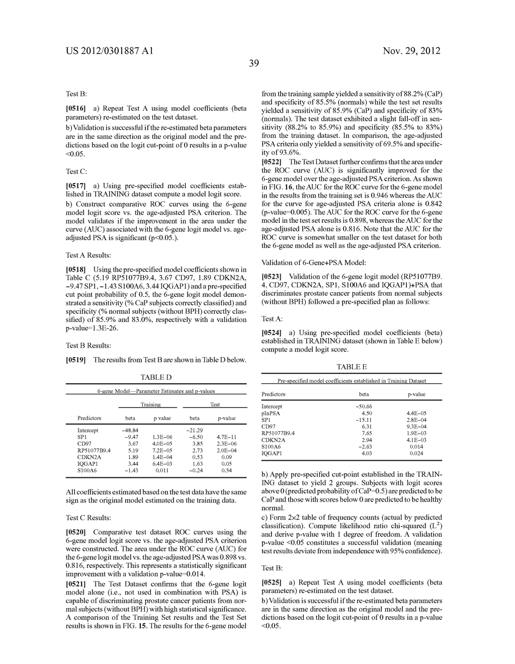 Gene Expression Profiling for the Identification, Monitoring, and     Treatment of Prostate Cancer - diagram, schematic, and image 128