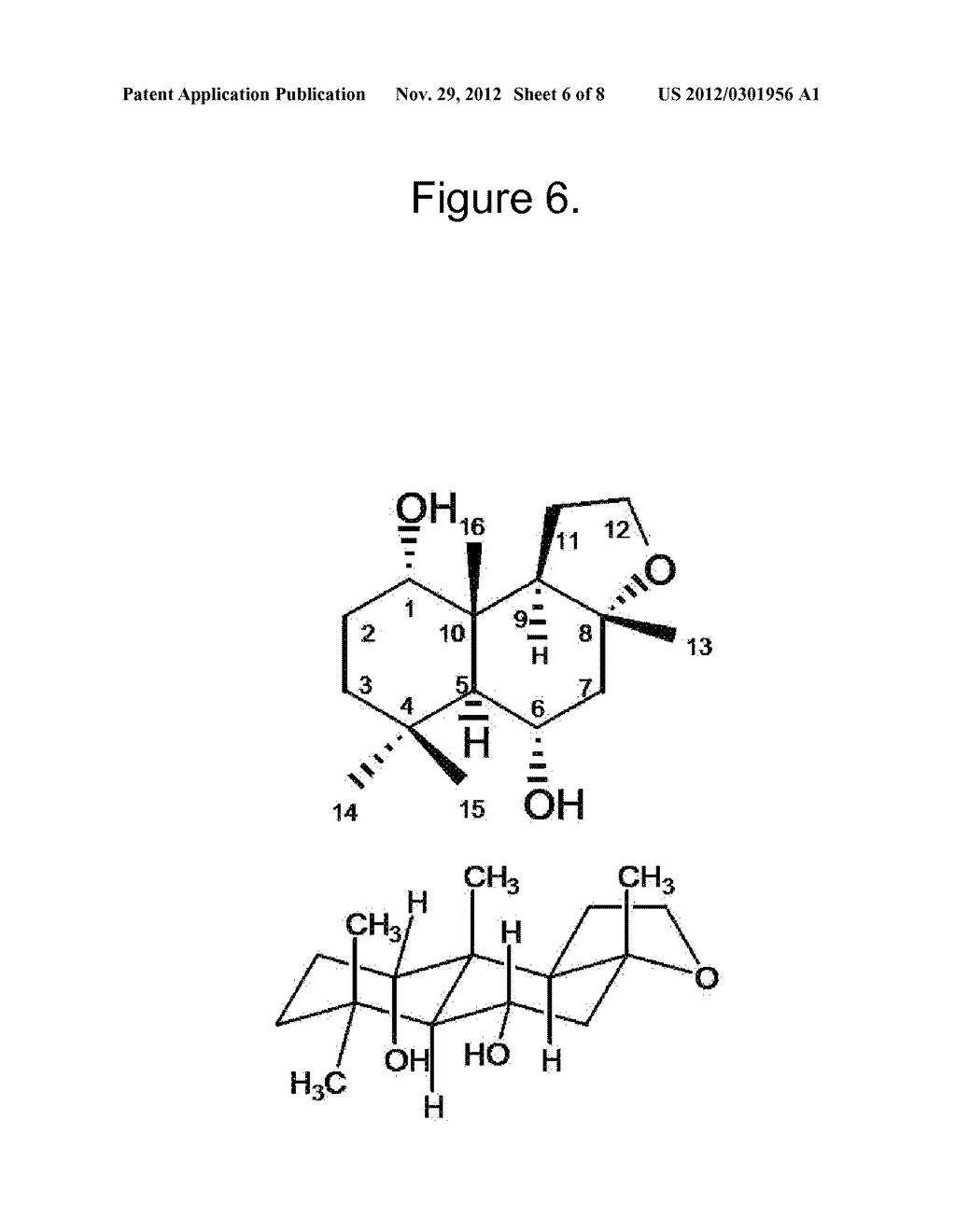 Novel hydroxylated enantiomers of (-)     3a,6,6,9a-tetramethylperhydronaphtho[2,1-b]furan as perfuming agents     derived from a fungal fermentation process - diagram, schematic, and image 07