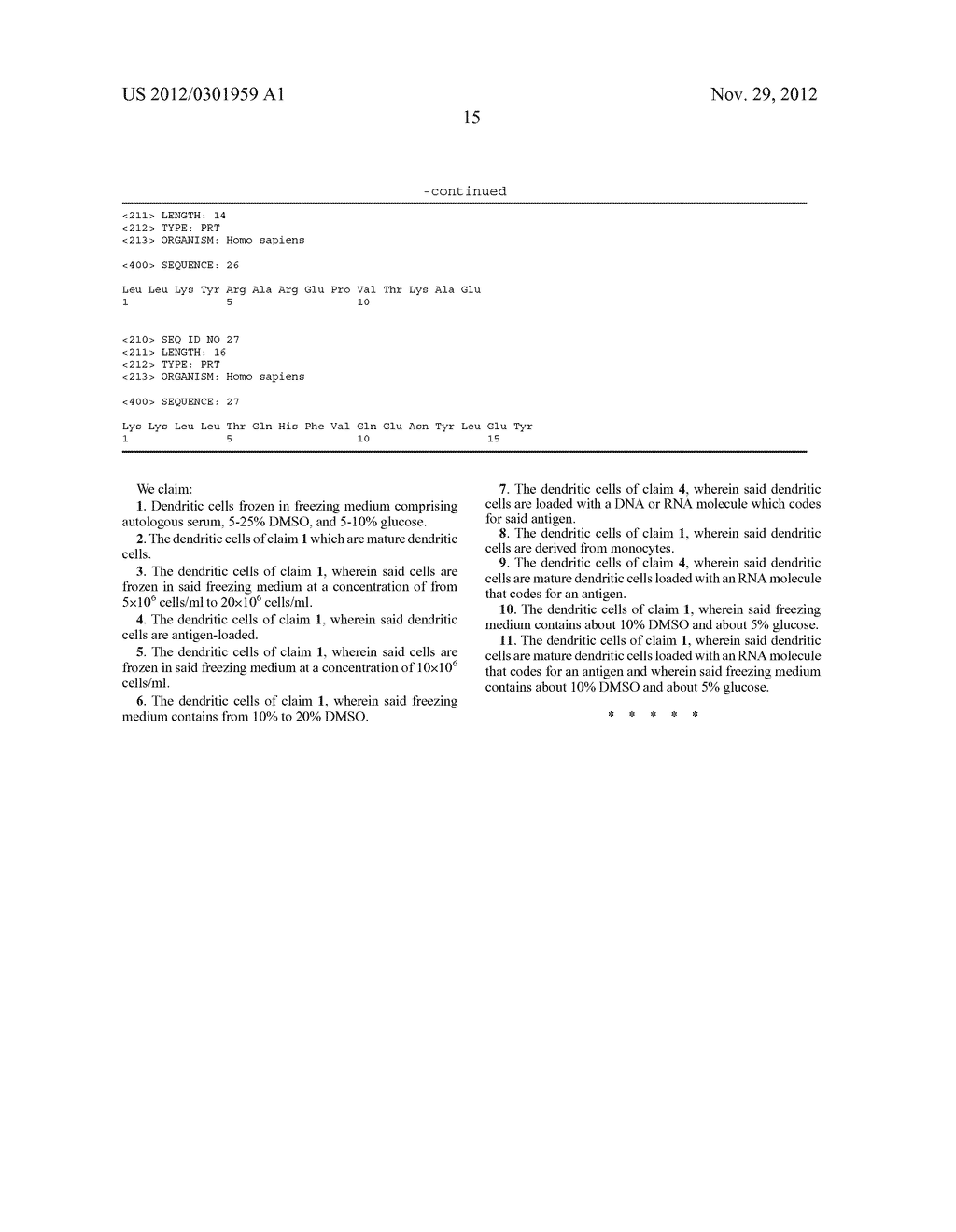 Cryoconserved Mature Dendritic Cells - diagram, schematic, and image 52