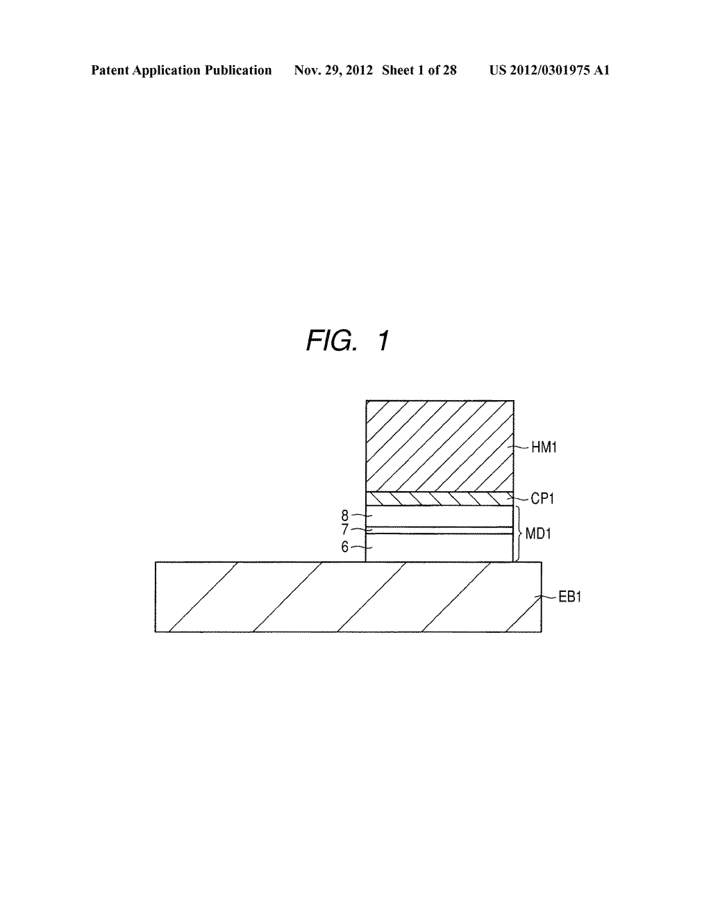 SEMICONDUCTOR DEVICE INCLUDING A MAGNETIC TUNNEL JUNCTION DEVICE INCLUDING     A LAMINATED STRUCTURE AND MANUFACTURING METHOD THEREFOR - diagram, schematic, and image 02