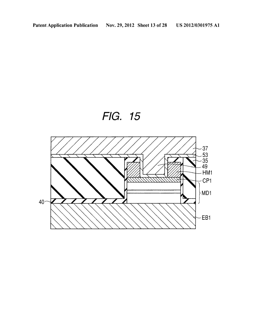 SEMICONDUCTOR DEVICE INCLUDING A MAGNETIC TUNNEL JUNCTION DEVICE INCLUDING     A LAMINATED STRUCTURE AND MANUFACTURING METHOD THEREFOR - diagram, schematic, and image 14