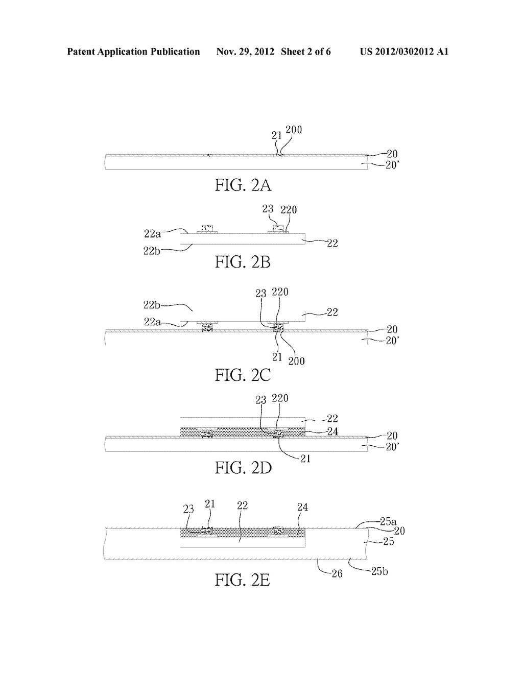 METHOD FOR FABRICATING PACKAGING SUBSTRATE WITH EMBEDDED SEMICONDUCTOR     COMPONENT - diagram, schematic, and image 03