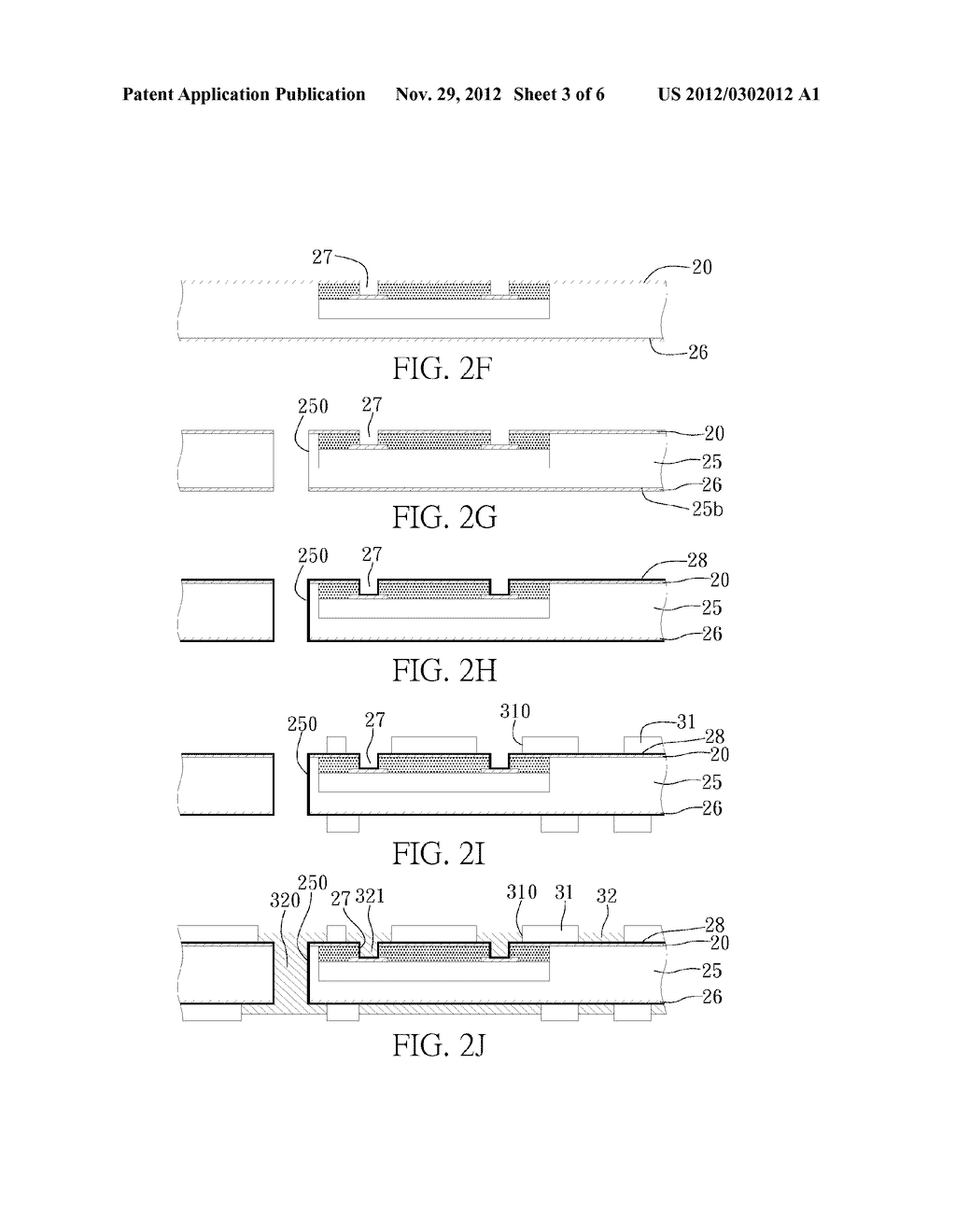 METHOD FOR FABRICATING PACKAGING SUBSTRATE WITH EMBEDDED SEMICONDUCTOR     COMPONENT - diagram, schematic, and image 04