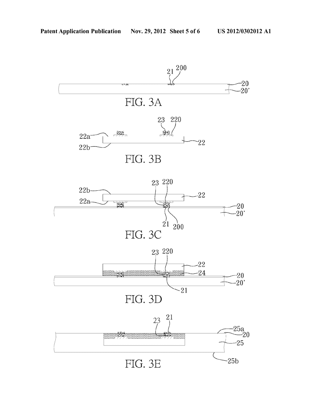 METHOD FOR FABRICATING PACKAGING SUBSTRATE WITH EMBEDDED SEMICONDUCTOR     COMPONENT - diagram, schematic, and image 06