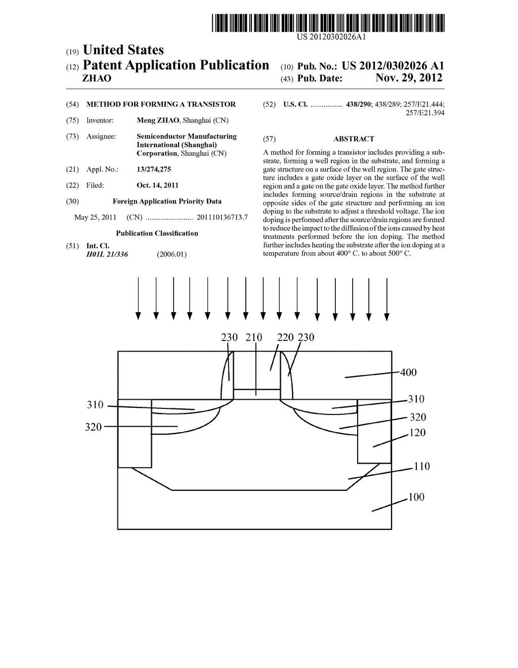 METHOD FOR FORMING A TRANSISTOR - diagram, schematic, and image 01