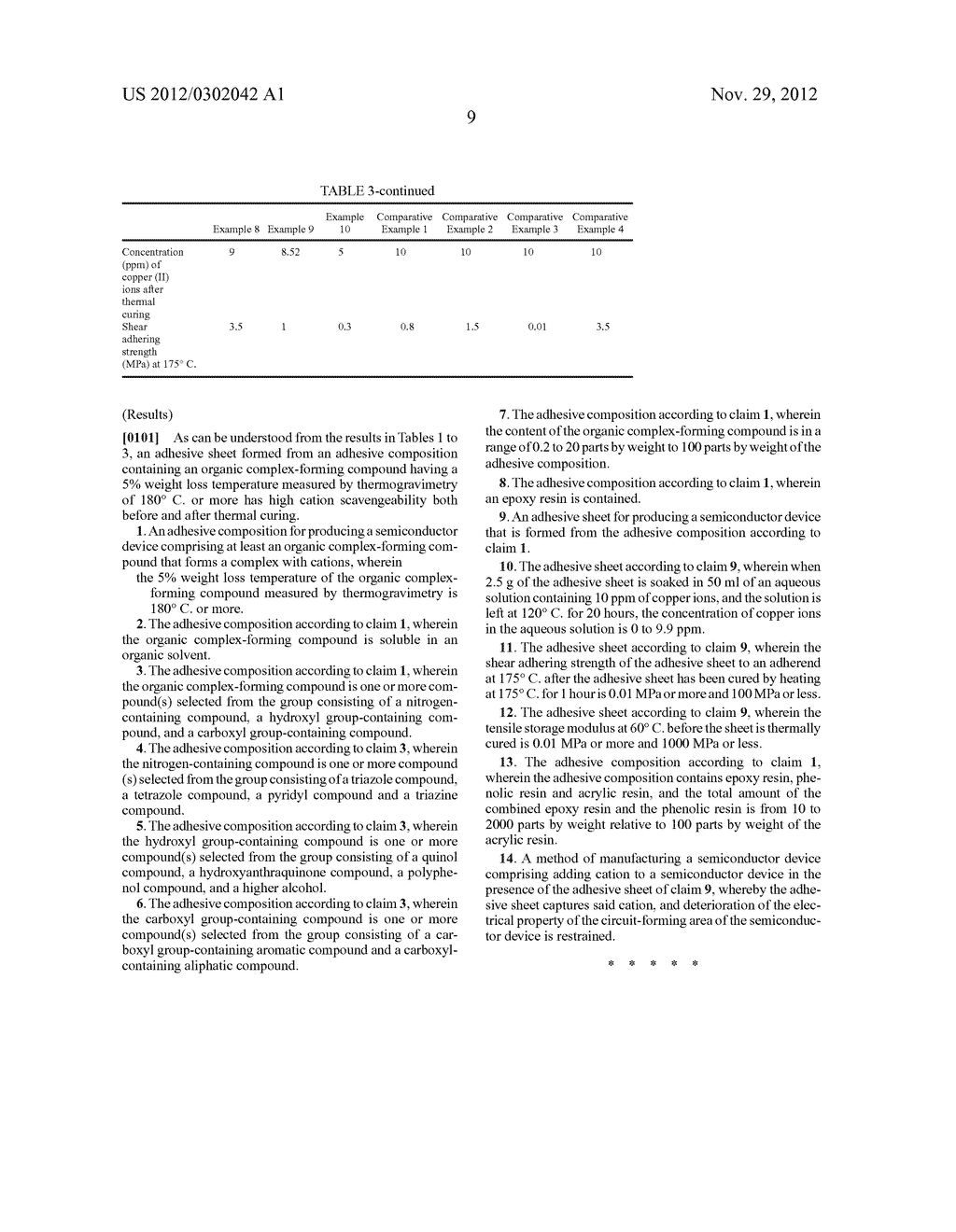 ADHESIVE COMPOSITION FOR PRODUCING SEMICONDUCTOR DEVICE AND ADHESIVE SHEET     FOR PRODUCING SEMICONDUCTOR DEVICE - diagram, schematic, and image 10