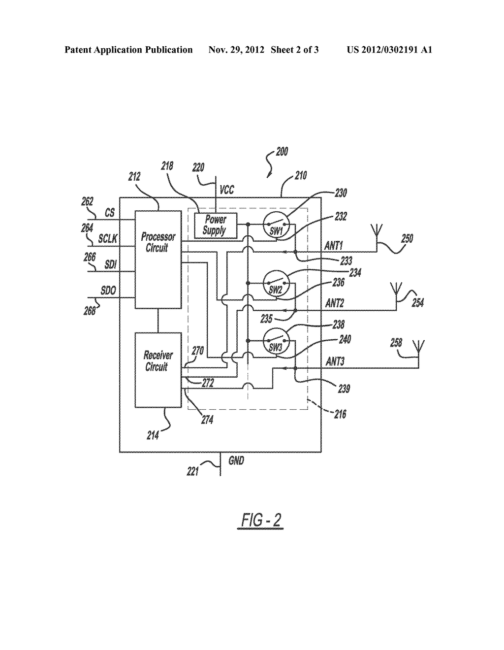 RECEIVER WITH ANTENNA SWITCHING CAPABILITY - diagram, schematic, and image 03